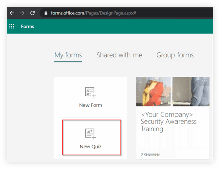 Create New Training Form